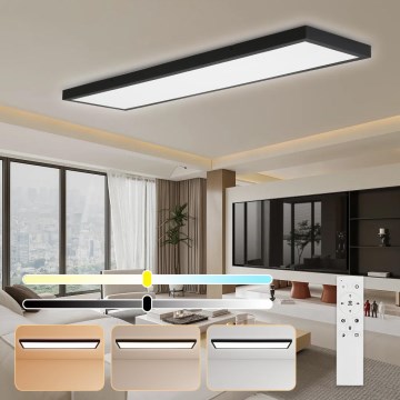 Brilagi - Dimmable Окачен Светлина FRAME SMART LED/50W/230V 30x120 cm 3000-6000K IP44 Черно + Дистанционно Управление
