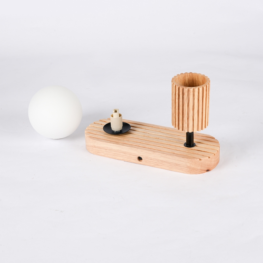 Brilagi - Настенен аплик MODERN WOOD 1xG9/5W/230V + 1xGU10/8W дърво