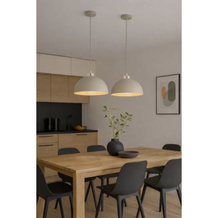 Brilagi - Елегантен пендел с кабел 1xE27/60W/230V Ø 30 см, бежово/златно