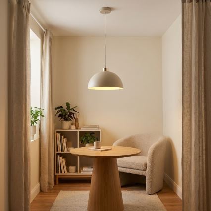 Brilagi - Елегантен пендел с кабел 1xE27/60W/230V Ø 30 см, бежово/златно