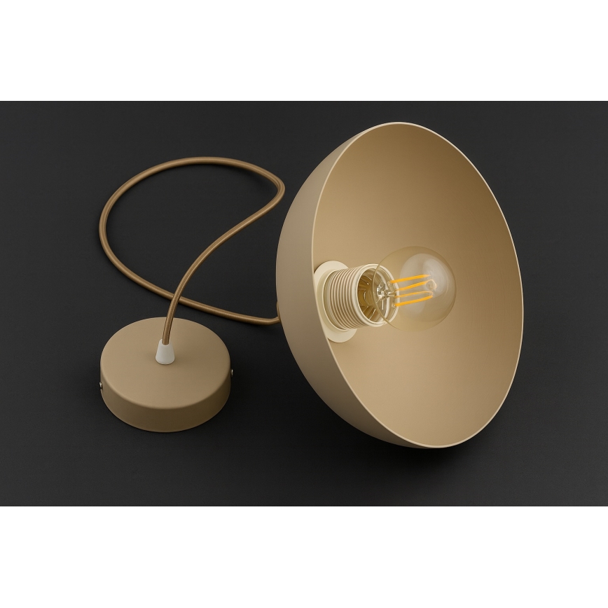 Brilagi - Елегантен пендел с кабел 1xE27/60W/230V Ø 30 см, бежово/златно