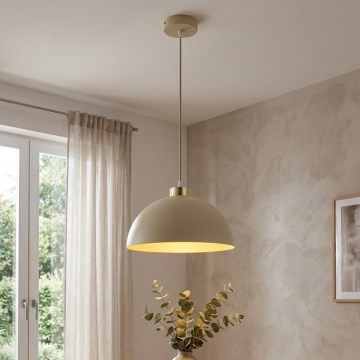 Brilagi - Елегантен пендел с кабел MOON 1xE27/60W/230V Ø 30 см, бежово/златно
