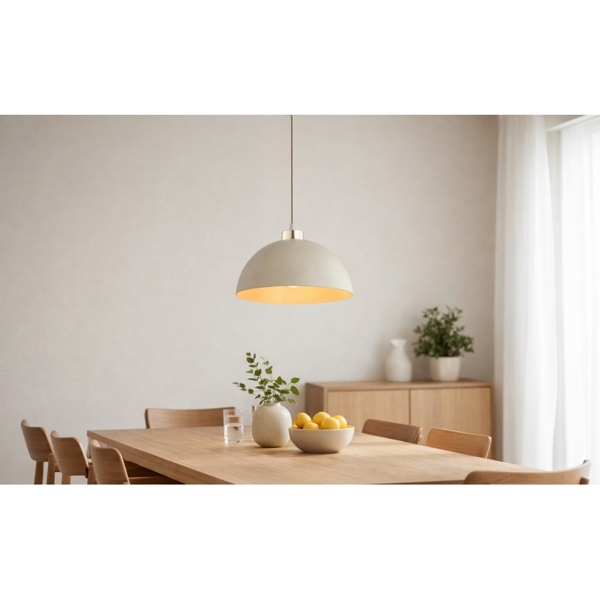 Brilagi - Елегантен пендел с кабел MOON 1xE27/60W/230V Ø 30 см, бежово/златно