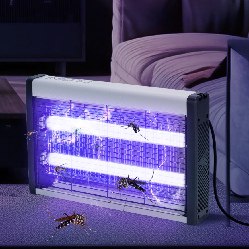 Brilagi - Електрически уред за улавяне на насекоми 2 x UV лампи / 10 W / 230 V / 60 m²