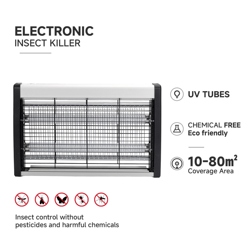 Brilagi - Електрически улавител на насекоми 2xUV/15W/230V за 80 m2