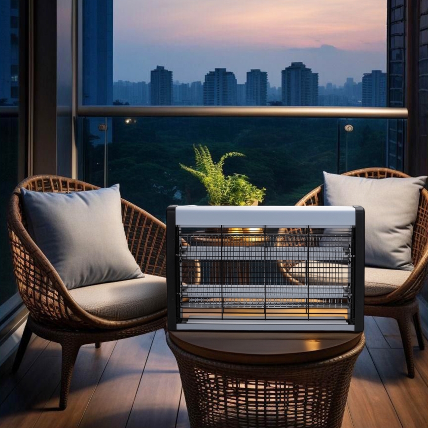 Brilagi - Електрически уред за улавяне на насекоми 2 x UV лампи / 10 W / 230 V / 60 m²