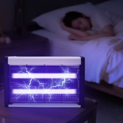 Brilagi - Електрически уред за улавяне на насекоми 2 x UV лампи / 10 W / 230 V / 60 m²