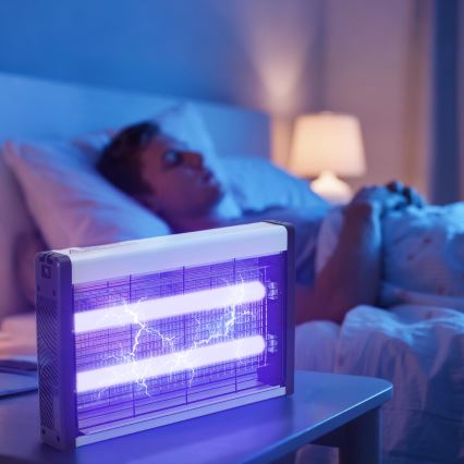 Brilagi - Електрически уред за улавяне на насекоми 2 x UV лампи / 10 W / 230 V / 60 m²