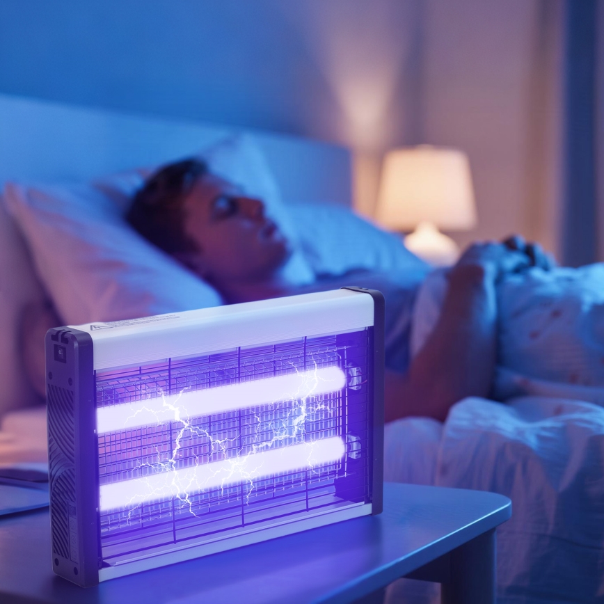 Brilagi - Електрически уред за улавяне на насекоми 2 x UV лампи / 10 W / 230 V / 60 m²