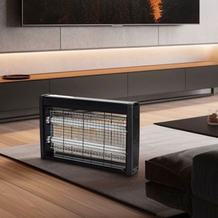 Brilagi - Електрически капан за насекоми 2xUV/18W/230V 100 m2 черен