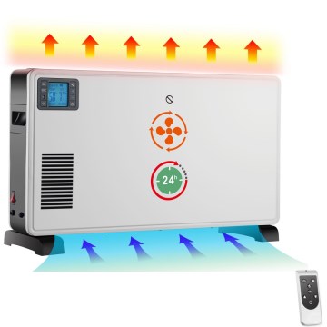 Brilagi - Електрически конвектор 1000/1300/2300W LCD/таймер/TURBO/термостат бял + д.у.