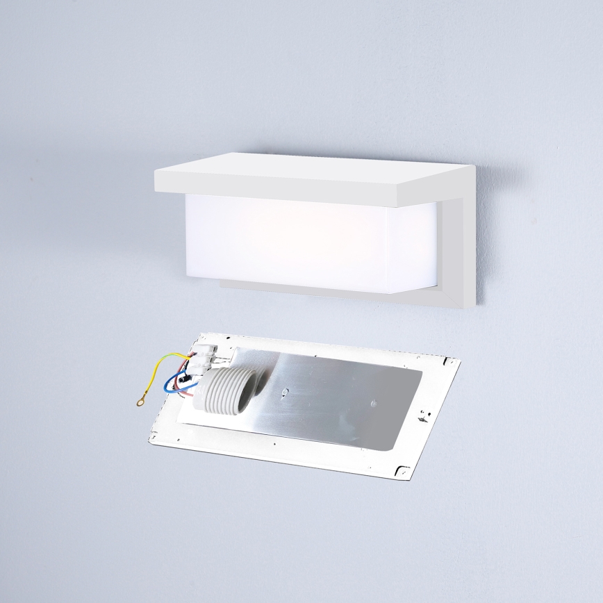 Brilagi - Екстериорен аплик BRICKY 1xE27/60W/230V бял IP54