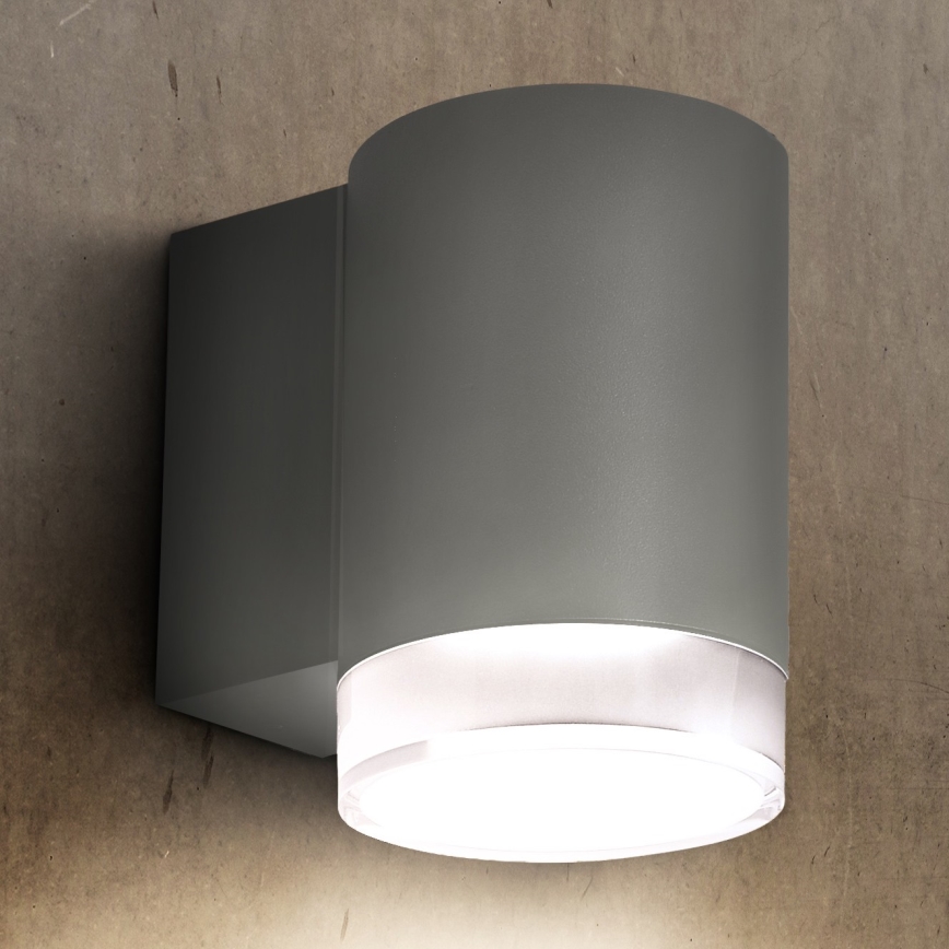 Brilagi - Екстериорен аплик MATERA 1xGU10/30W/230V сив IP54