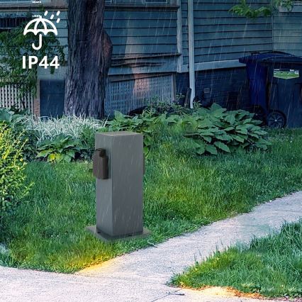 Brilagi - Екстериорен стълб с контакти PILLAR 1Z SCHUKO 230V IP44 антрацит
