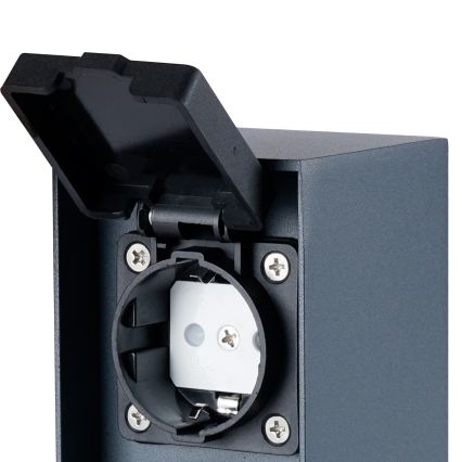 BRILAGI - Екстериорен стълб с контакти PILLAR 2Z SCHUKO 230V IP44 антрацит