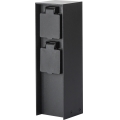 Brilagi - Екстериорен стълб с контакти PILLAR 2Z SCHUKO 230V IP44 черен