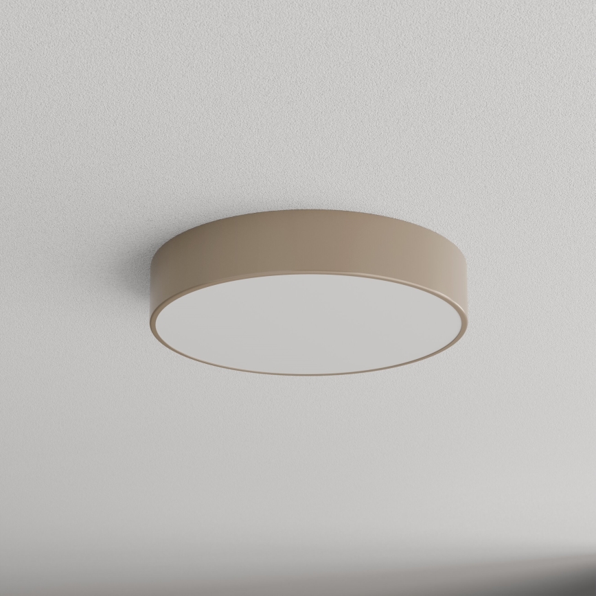 Brilagi - Екстериорна лампа за таван със сензор CLARE 3xE27/72W/230V Ø 40 см IP54 бежов