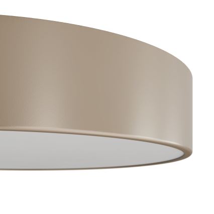 Brilagi - Екстериорна лампа за таван със сензор CLARE 3xE27/72W/230V Ø 40 см IP54 бежов