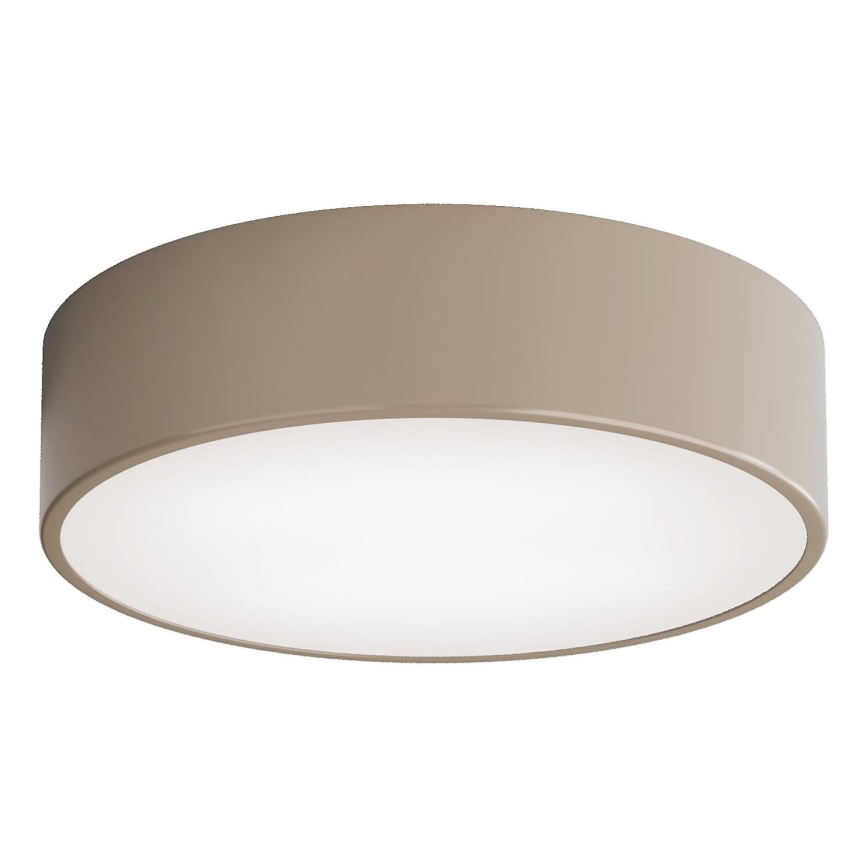Brilagi - Екстериорна лампа за таван със сензор CLARE 2xE27/48W/230V Ø 30 см IP54 бежов