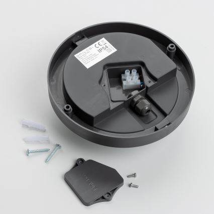 Brilagi - Екстериорна LED лампа за таван LED/13W/230V Ø 17 см IP54 антрацит