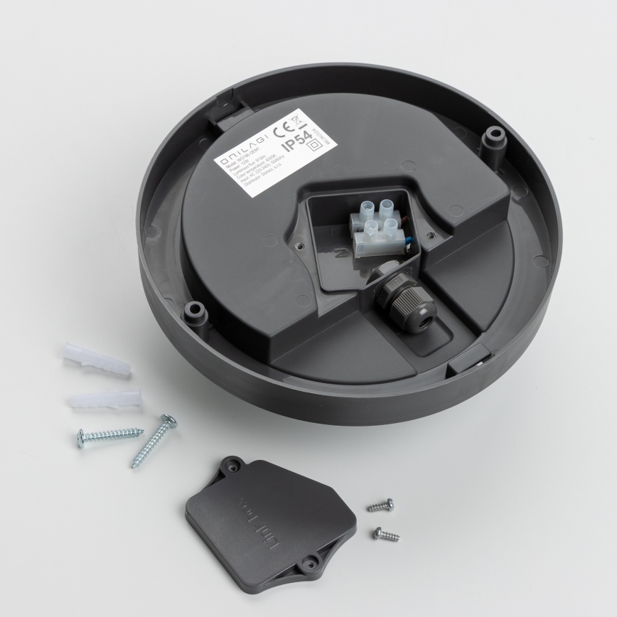 Brilagi - Екстериорна LED лампа за таван LED/13W/230V Ø 17 см IP54 антрацит