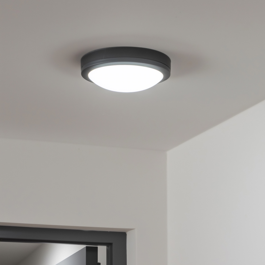 Brilagi - Екстериорна LED лампа за таван LED/20W/230V Ø 23 см IP54 антрацит