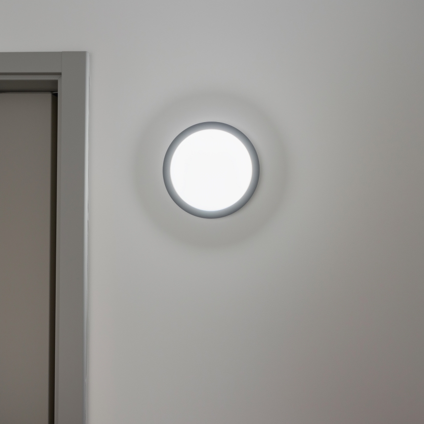 Brilagi - Екстериорна LED лампа за таван LED/20W/230V Ø 23 см IP54 антрацит