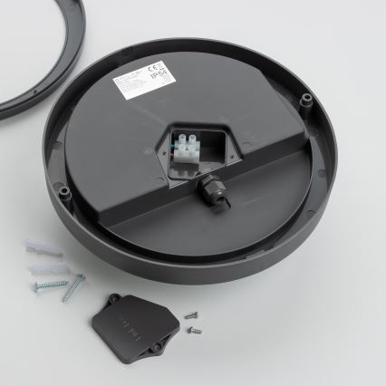 Brilagi - Екстериорна LED лампа за таван LED/20W/230V Ø 23 см IP54 антрацит