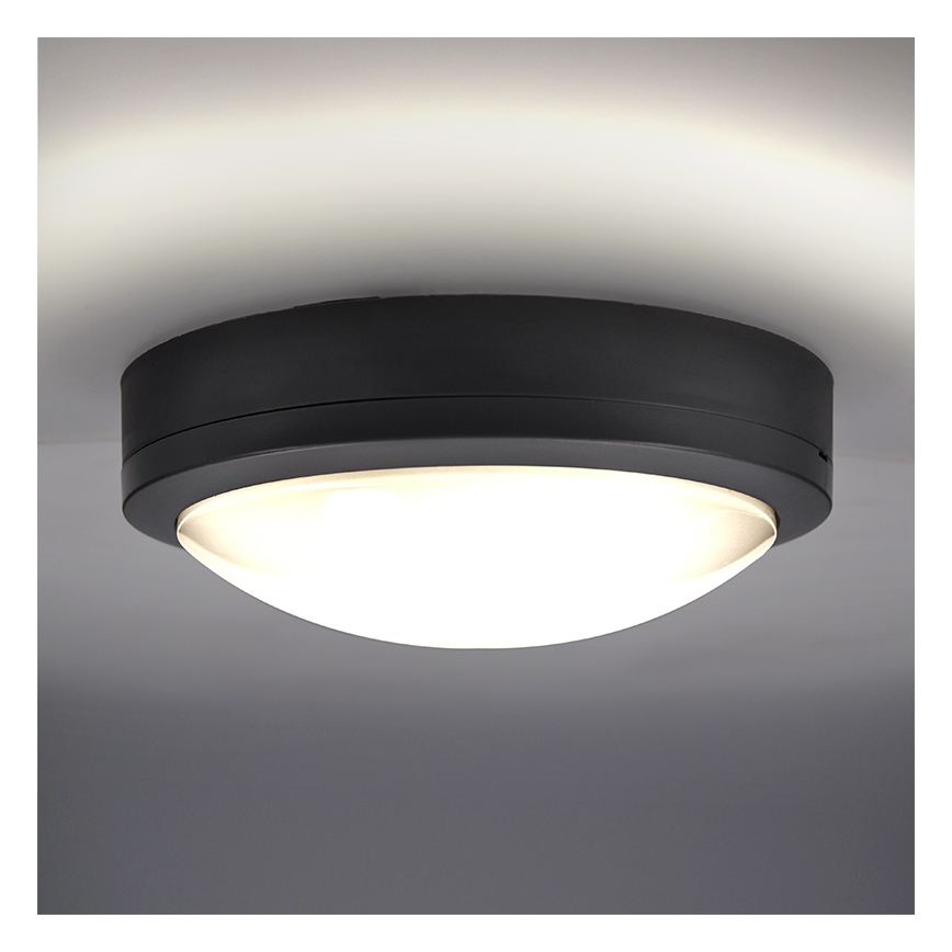 Brilagi - Екстериорна LED лампа за таван LED/20W/230V Ø 23 см IP54 антрацит