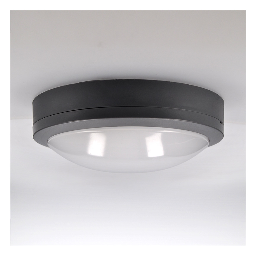 Brilagi - Екстериорна LED лампа за таван LED/20W/230V Ø 23 см IP54 антрацит