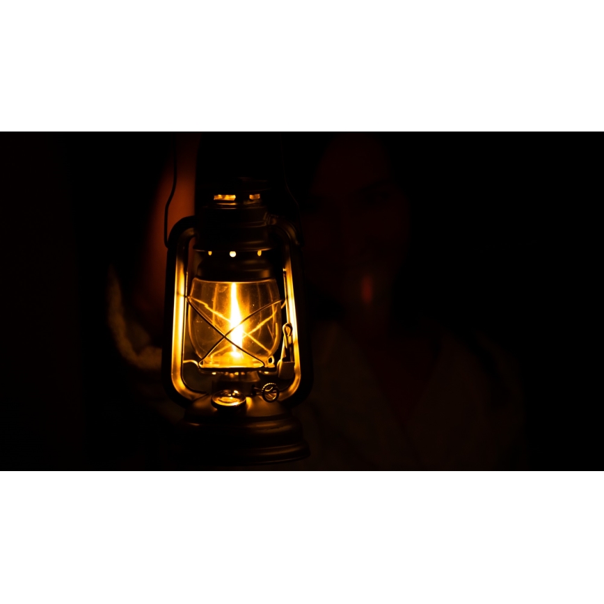 Brilagi - Газова лампа LANTERN 24,5 см черна