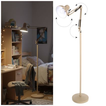 Brilagi - Гъвкава подова лампа TASKER 1xE27/60W/230V 184 cm бежова