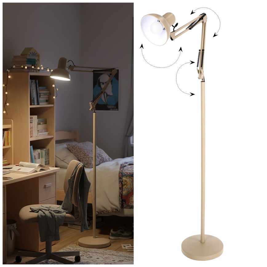 Brilagi - Гъвкава подова лампа TASKER 1xE27/60W/230V 184 cm бежова