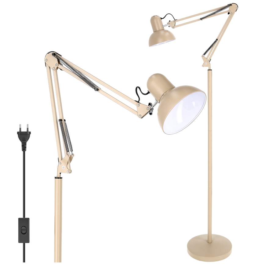 Brilagi - Гъвкава подова лампа TASKER 1xE27/60W/230V 184 cm бежова