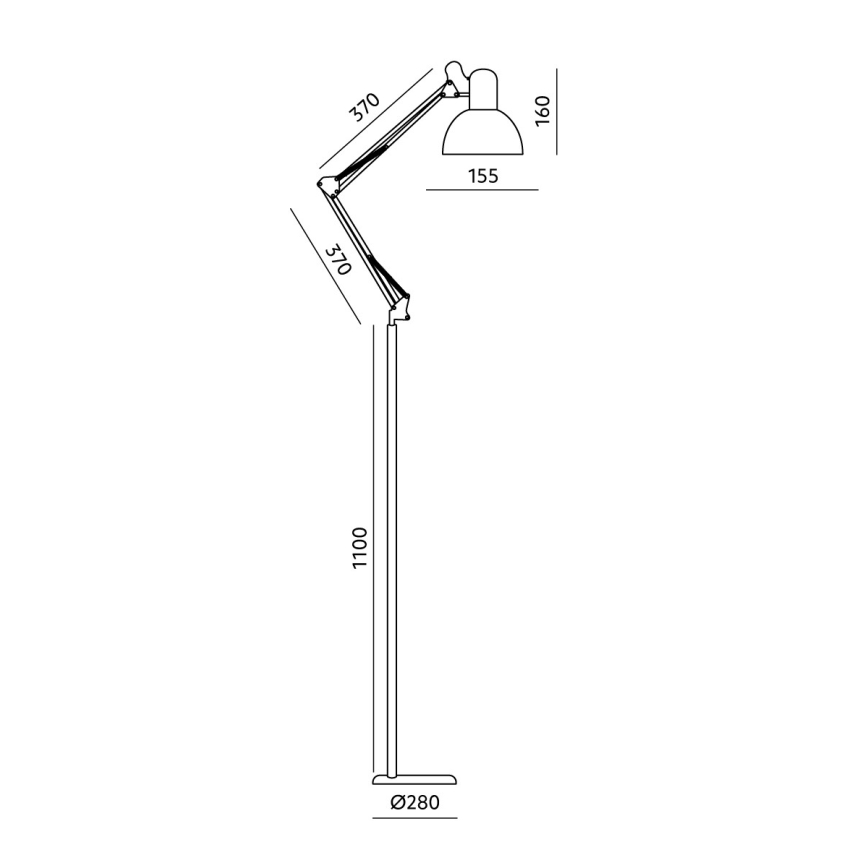 Brilagi - Гъвкава подова лампа TASKER 1xE27/60W/230V 184 cm бежова