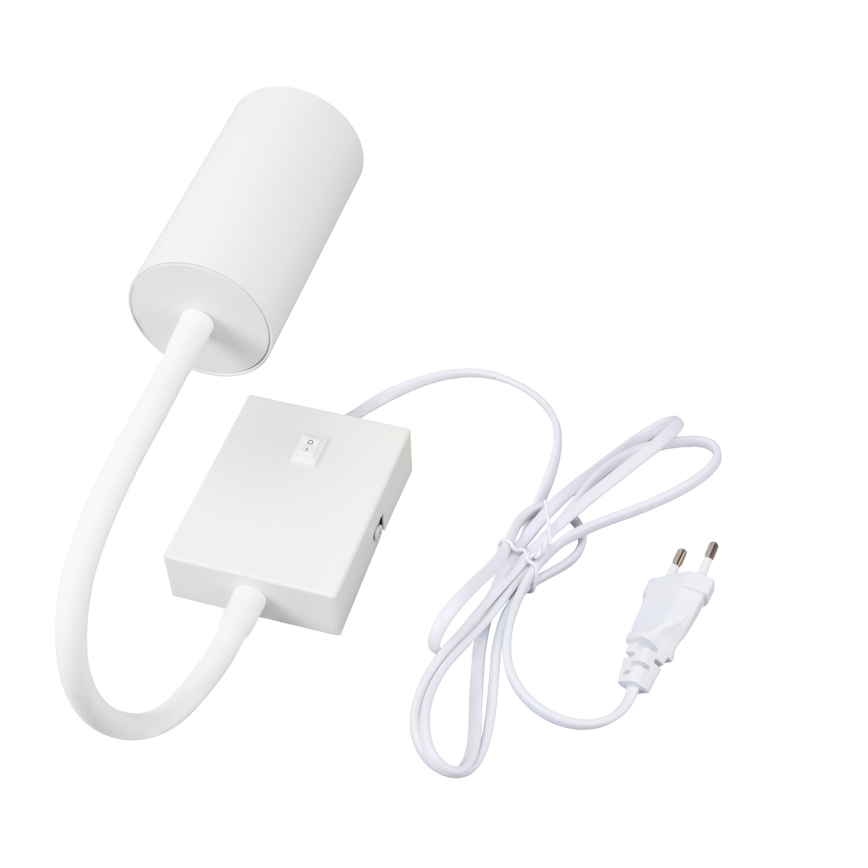 Brilagi - Гъвкава стенна лампа с превключвател SELE 1xGU10/30W/230V бяла
