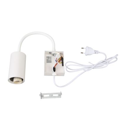 Brilagi - Гъвкава стенна лампа с превключвател SELE 1xGU10/30W/230V бяла