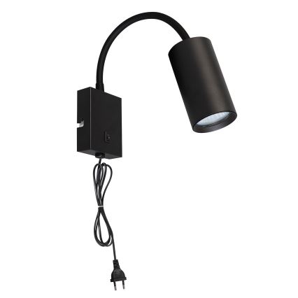 BRILAGI - Гъвкава стенна лампа с ключ SELE 1xGU10/30W/230V черна