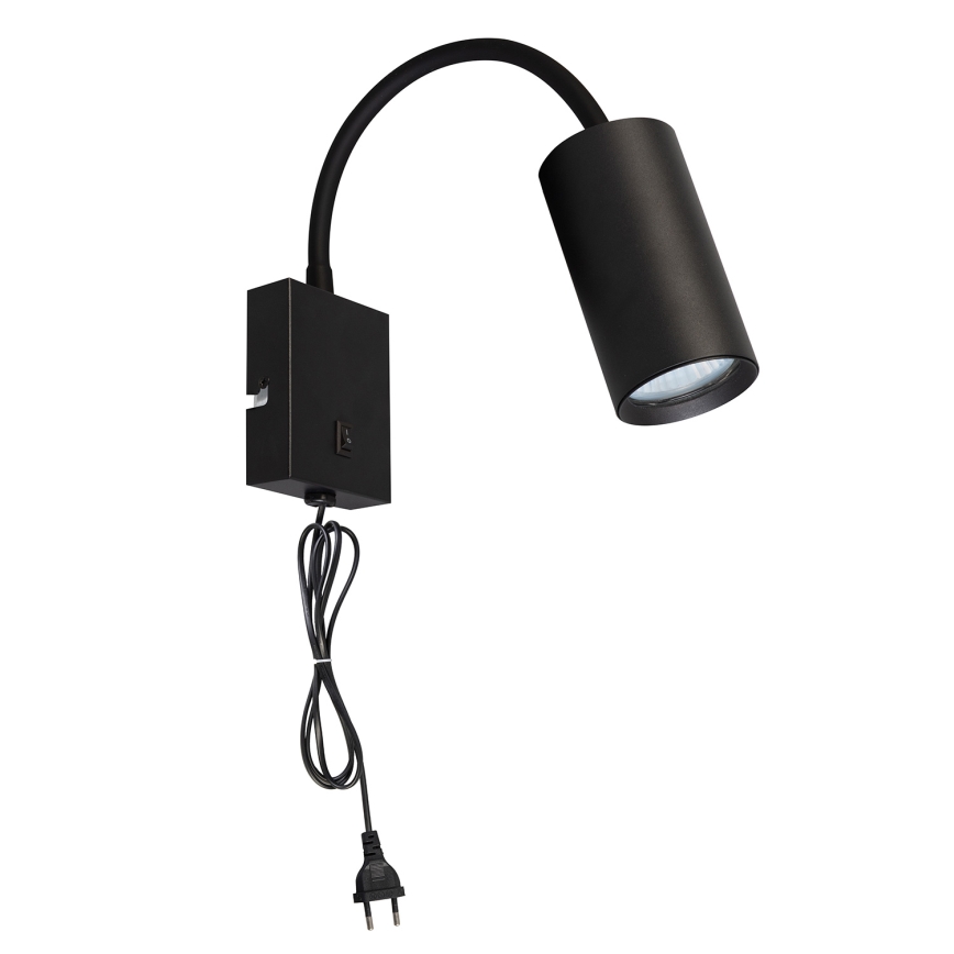 BRILAGI - Гъвкава стенна лампа с ключ SELE 1xGU10/30W/230V черна