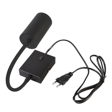 BRILAGI - Гъвкава стенна лампа с ключ SELE 1xGU10/30W/230V черна