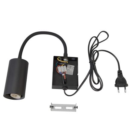 BRILAGI - Гъвкава стенна лампа с ключ SELE 1xGU10/30W/230V черна