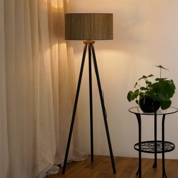 Brilagi - Лампион BOSTON ROLLER 1xE27/15W/230V слама кафяв/златист