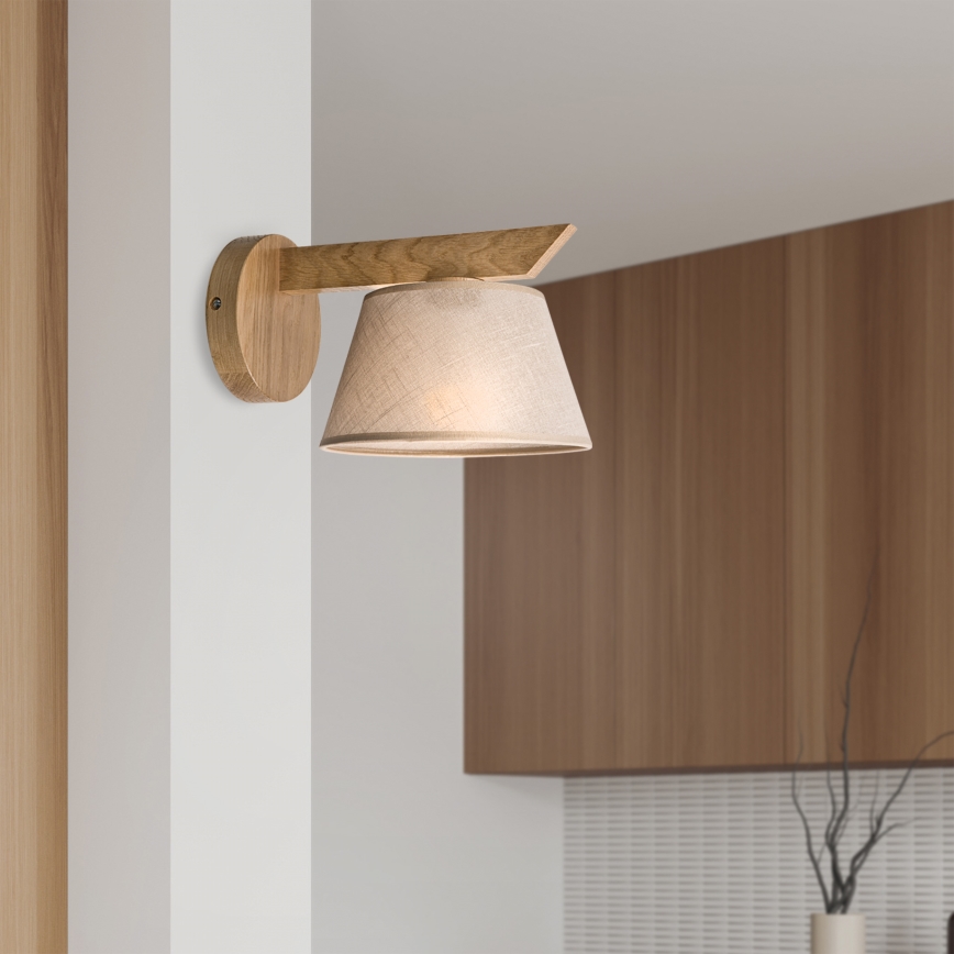 Brilagi - LED  Аплик ANTHONY 1xE14/40W/230V дъб/бежов