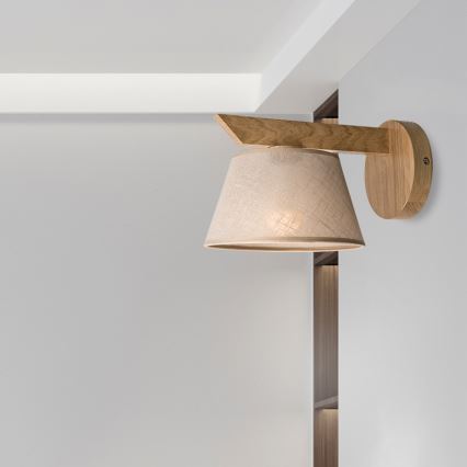 Brilagi - LED  Аплик ANTHONY 1xE14/40W/230V дъб/бежов