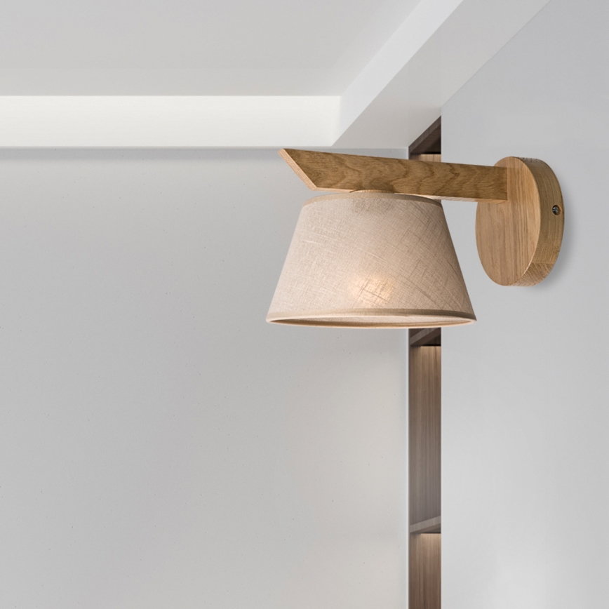 Brilagi - LED  Аплик ANTHONY 1xE14/40W/230V дъб/бежов
