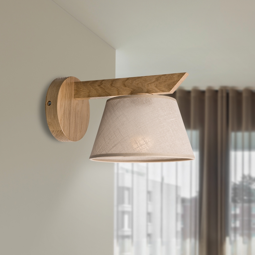 Brilagi - LED  Аплик ANTHONY 1xE14/40W/230V дъб/бежов