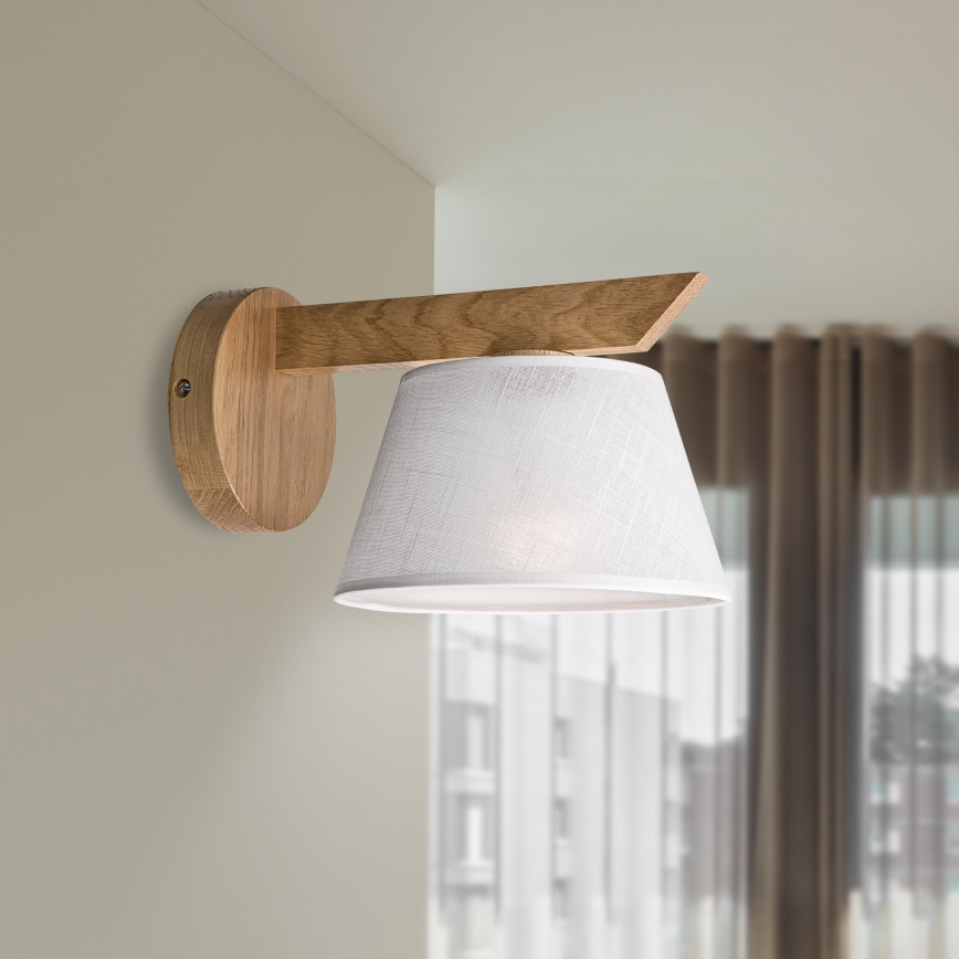 Brilagi - LED  Аплик ANTHONY 1xE14/40W/230V дъб/бял