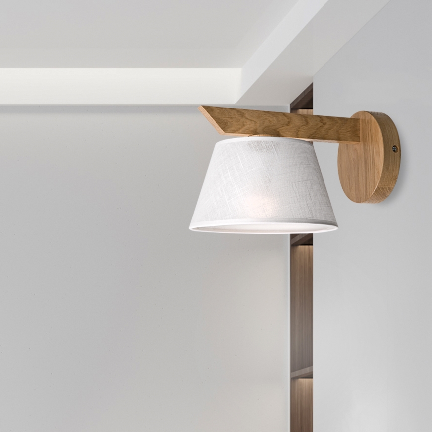 Brilagi - LED  Аплик ANTHONY 1xE14/40W/230V дъб/бял