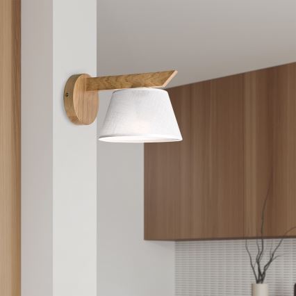 Brilagi - LED  Аплик ANTHONY 1xE14/40W/230V дъб/бял