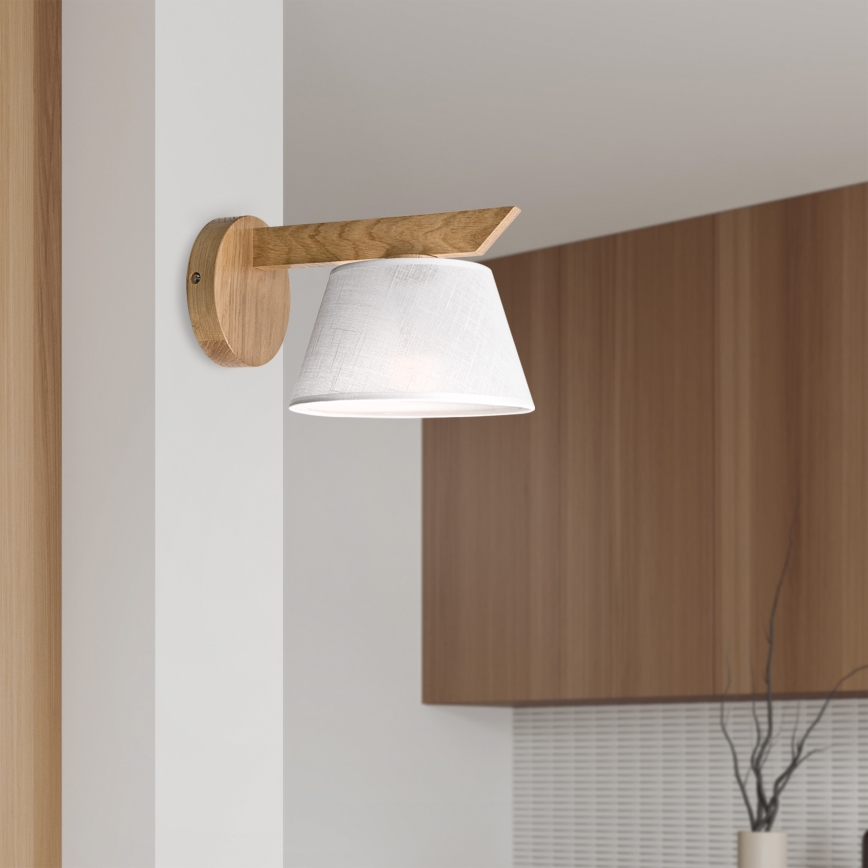 Brilagi - LED  Аплик ANTHONY 1xE14/40W/230V дъб/бял